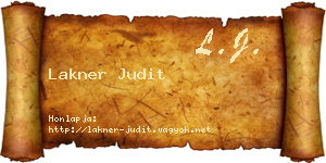 Lakner Judit névjegykártya
